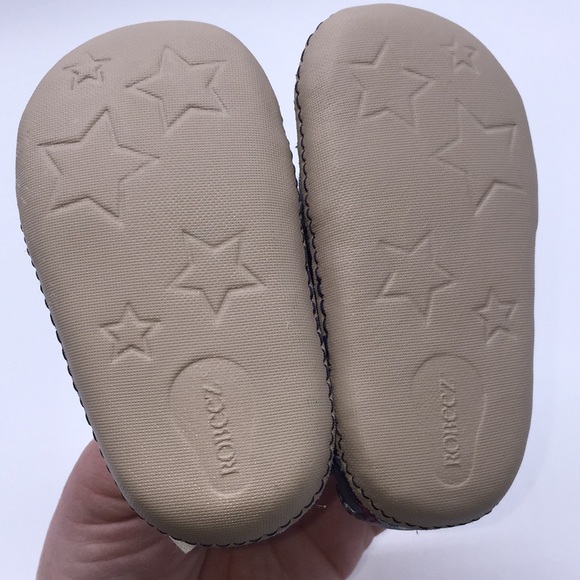 Robeez Infant Boys Nautical Leather Shoes Size 2 - Picture 8 of 11